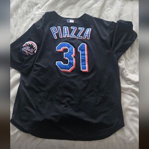 Mitchell & Ness Black Cooperstown Collection Jersey New York Mets Mike Piazza